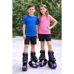 New Bounce Kangaroo Jumping Shoes for Kids One Size Fits Most- Purple